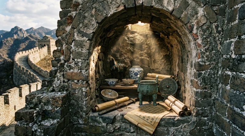 Arqueólogos abriram a Grande Muralha da China e encontraram um tesouro de artefatos