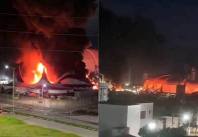 Incêndio atinge circo do humorista Tirullipa