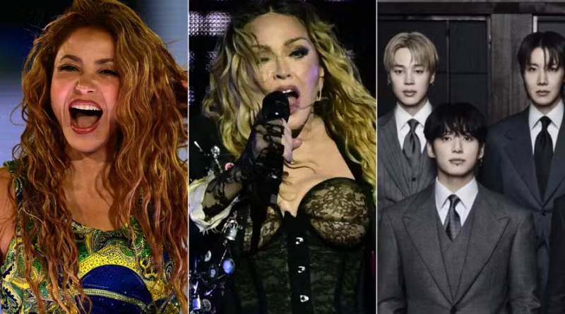 Copa do Mundo 2026 terá show de intervalo com Madonna, Shakira e BTS