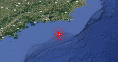 Tremor de terra de magnitude 3,3 é registrado na costa do Rio próximo a Maricá Tremor de terra de magnitude 3,3 é registrado na costa do Rio próximo a Maricá