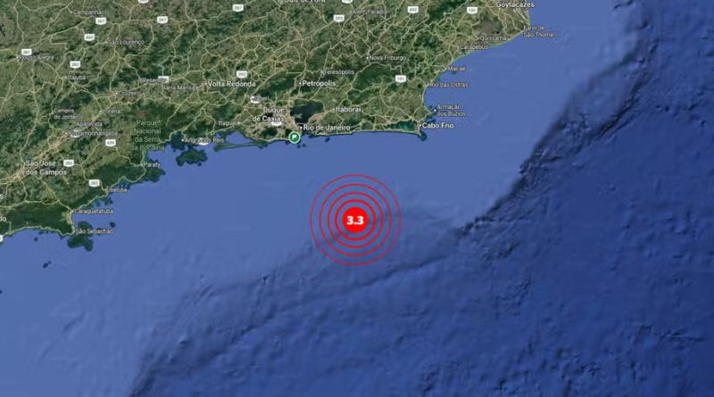 Tremor de terra de magnitude 3,3 é registrado na costa do Rio próximo a Maricá Tremor de terra de magnitude 3,3 é registrado na costa do Rio próximo a Maricá