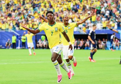 Brasil goleia Escócia e avança como líder na Copa do Mundo