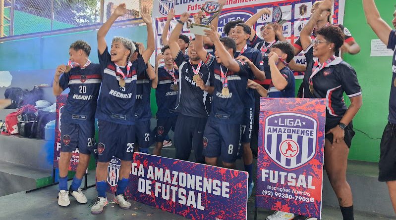 Recanto vence Central de virada e é campeão da Liga Amazonense de Futsal Sub-15