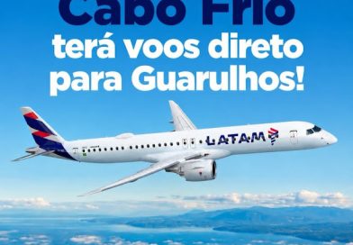 LATAM: Cabo Frio terá voos diretos para Guarulhos! LATAM: Cabo Frio terá voos diretos para Guarulhos!