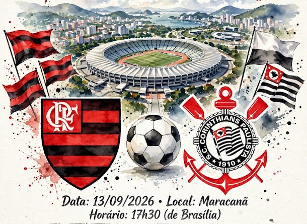 Casa cheia para Flamengo x Corinthians nesse domingo no Maracanã