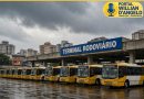 Rodoviários paralisam ônibus em Manaus Rodoviários paralisam ônibus em Manaus
