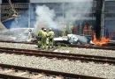 Avião cai na estação São Gabriel, em BH Avião cai na estação São Gabriel, em BH